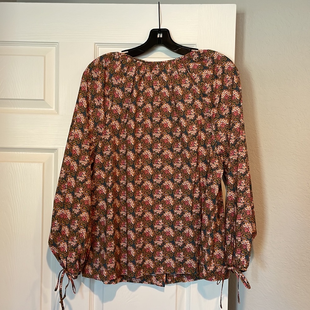 J. Crew Collection Peasant Top Size L - Picture 7 of 9